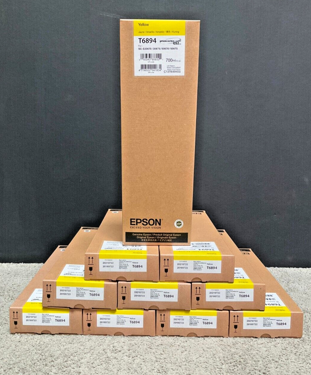 Epson UltraChrome GS2 Yellow Ink Cartridge T689400 SEALED ✅❤️️✅❤️️ Brand New