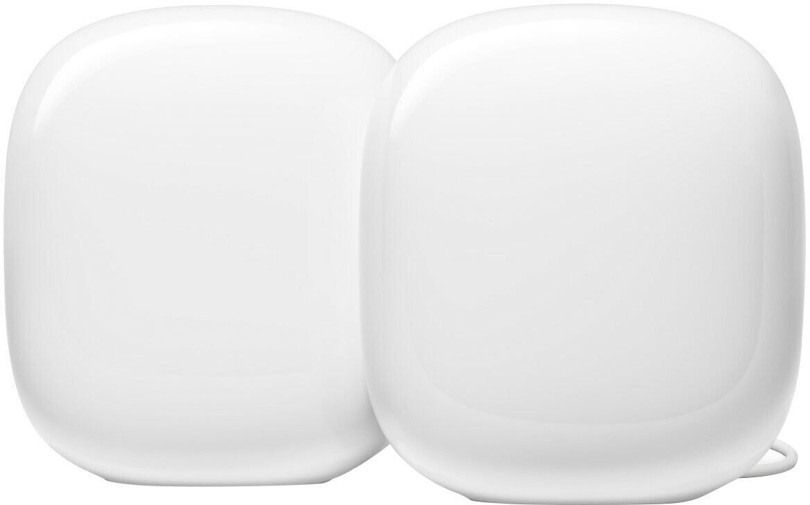 Google Nest Wifi Pro Wi-Fi 6E Router Mesh System - Snow (2-Pack)