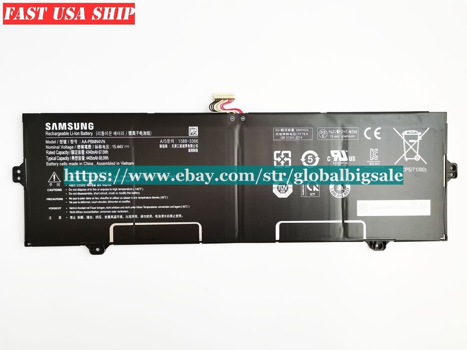 💖 NEW Genuine AA-PBMN4VN Battery For Samsung Galaxy Book Pro NP950QDB NP950XDB