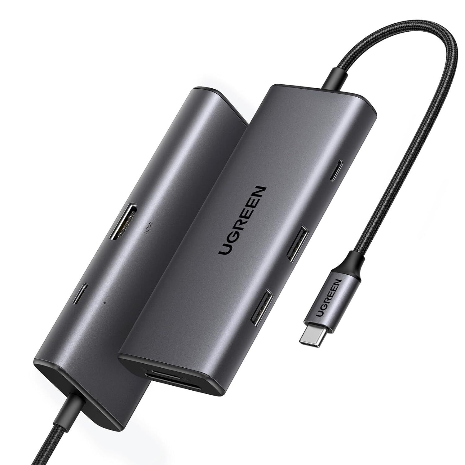 UGREEN Revodok Pro 7 in 1 USB-C Hub with 10Gbps USB-C & 2 USB-A Data Ports 4K