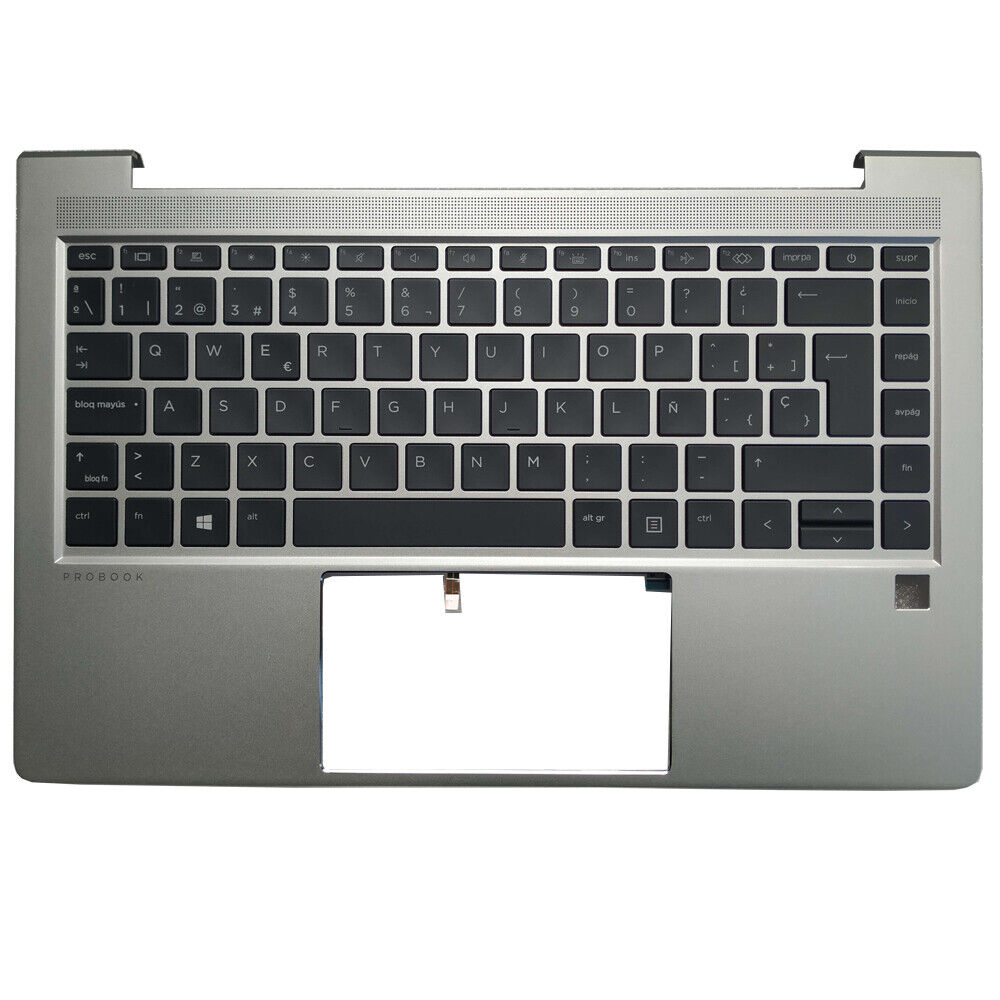 NEW For HP Probook 445 440 G9 Latin Spanish Keyboard Palmrest Cover Backlit