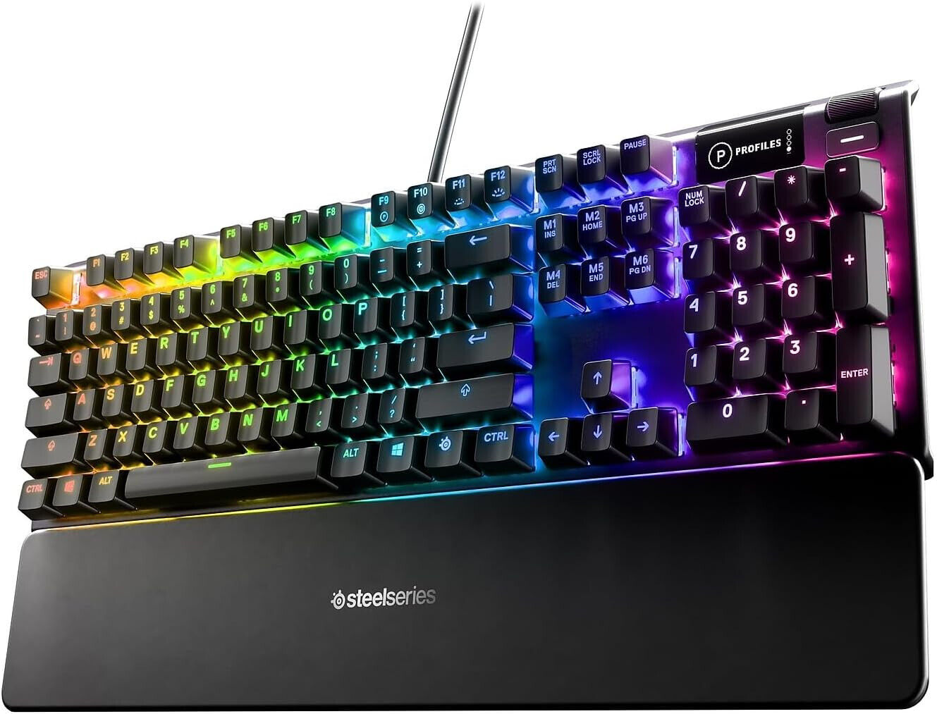 SteelSeries Apex 5 Hybrid Mechanical Gaming Keyboard Per-Key OLED RGB BRAND NEW