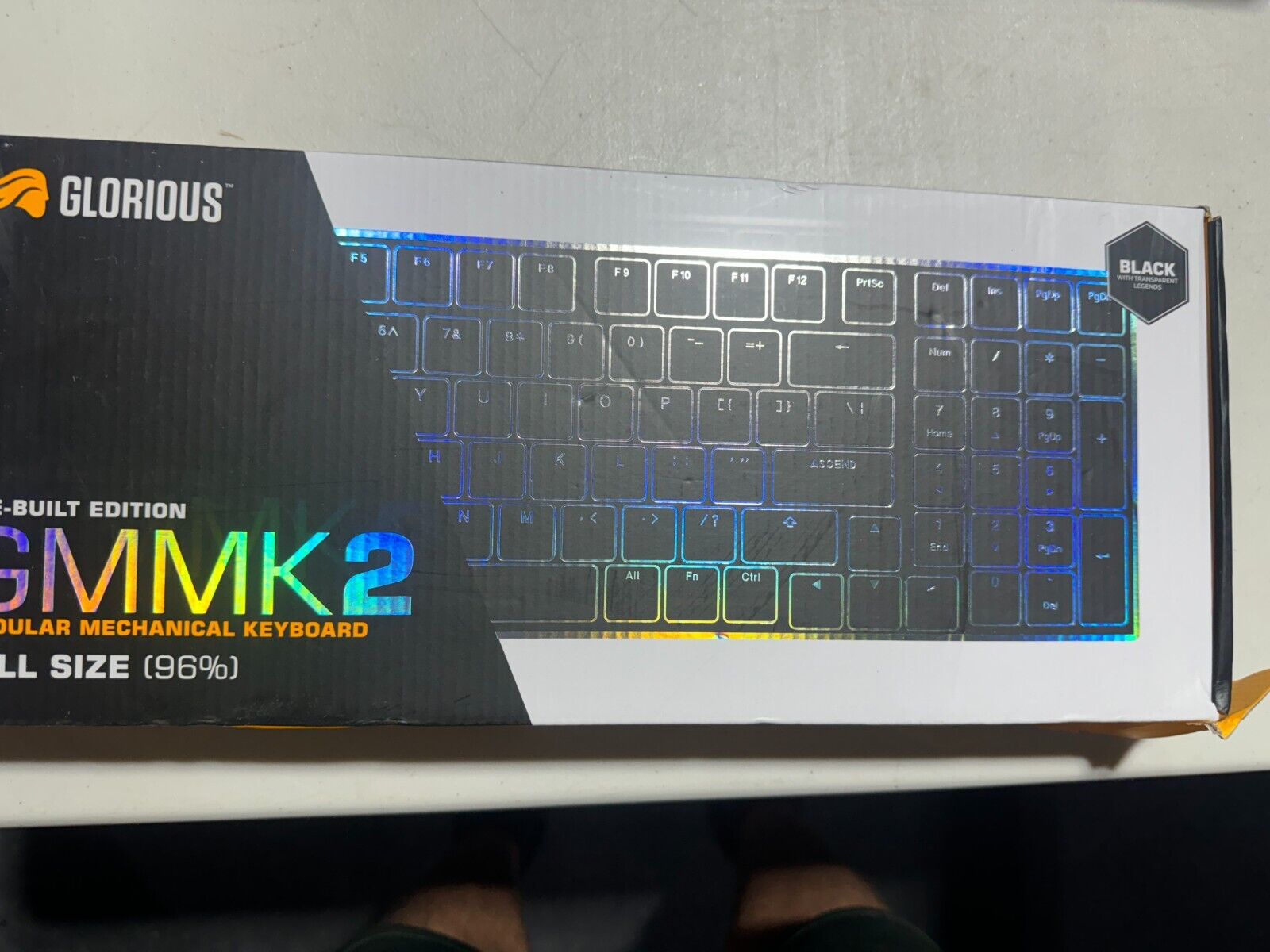 Glorious GMMK 2 Prebuilt 96% Full Size Wired Mechanical Linear Switch Keyboard