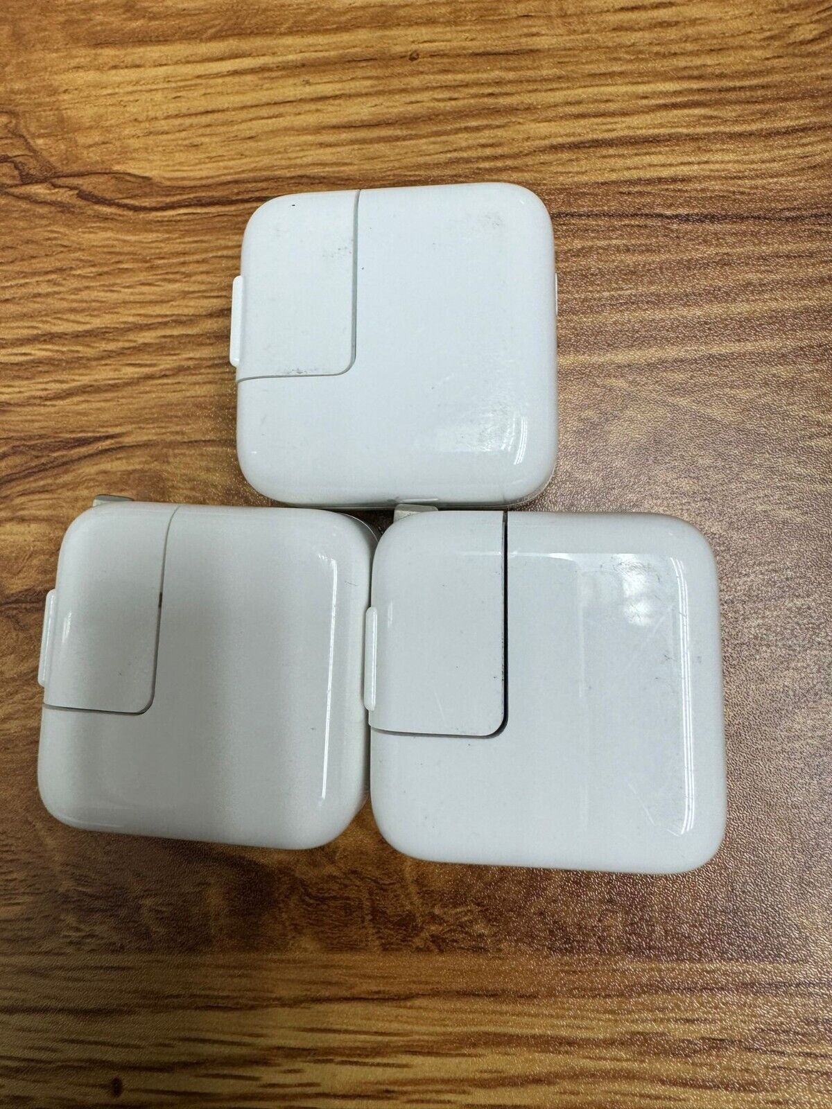 3 PACK Original Apple 12w USB Wall Charger Adapter OEM x3 charging cubes