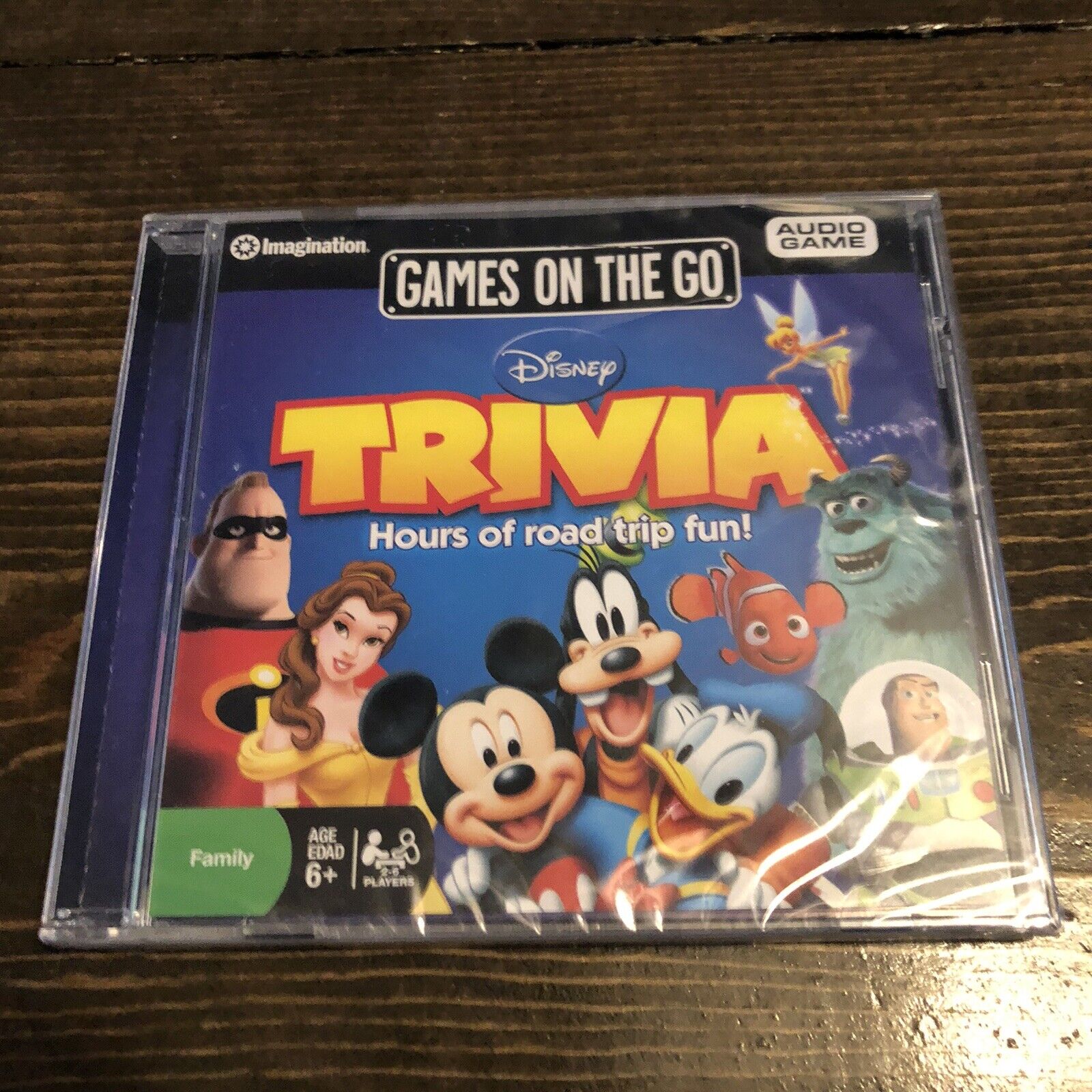 Disney Trivia Game - Games On The Go - Hours Of Road Trip Fun Audio Game Sealed