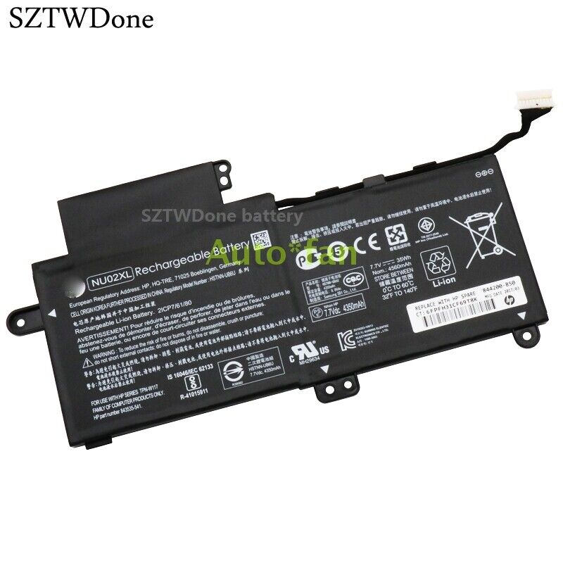 Laptop Battery NU02XL Genuine New For TPN-W117 HSTNN-UB6U 844200-850