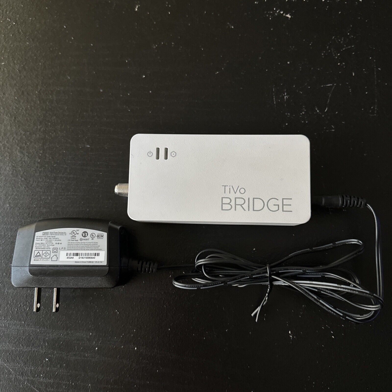 Actiontec TiVo Bridge ECB6000 Ethernet to Coax Adapter With Power Cord