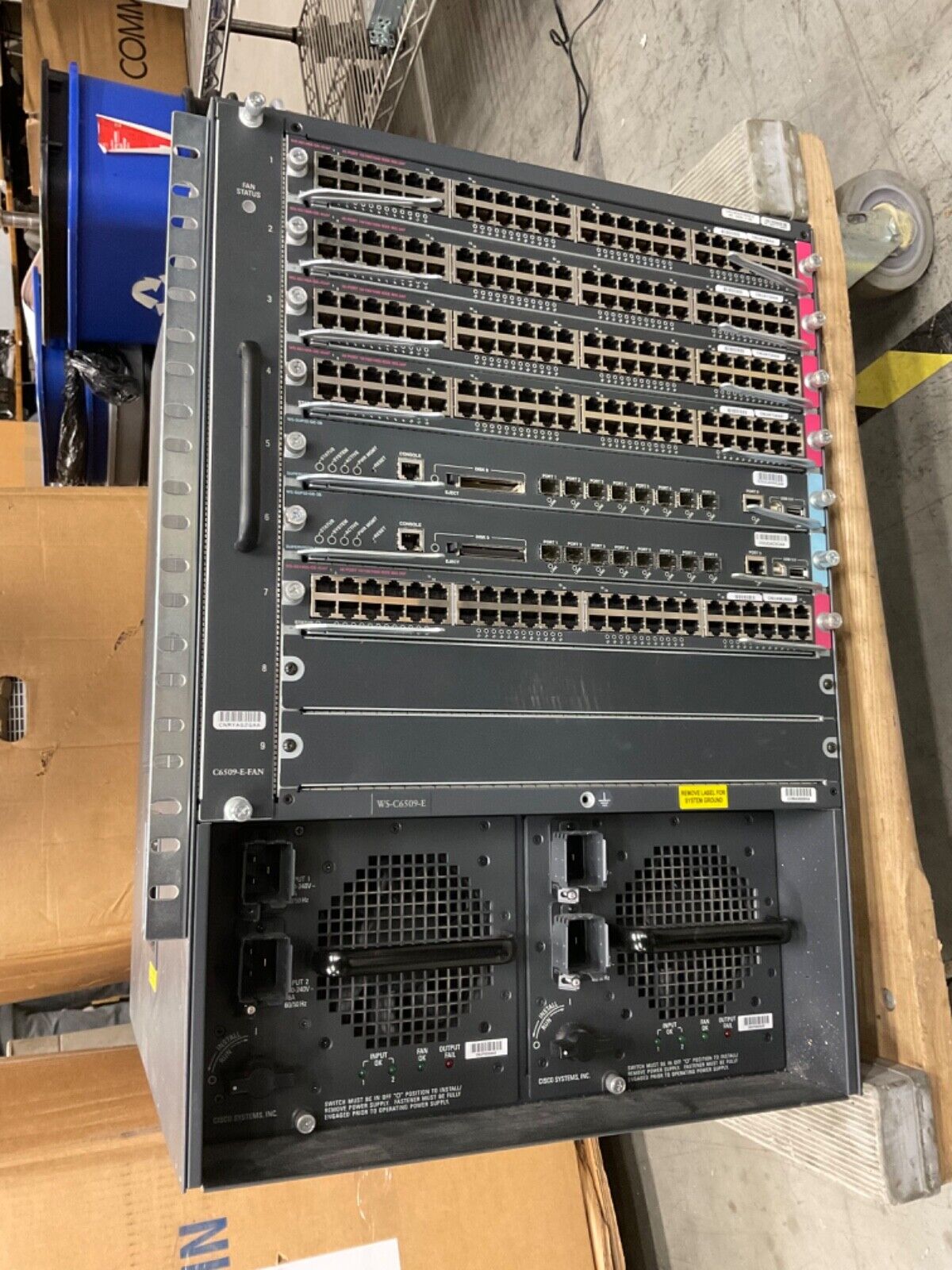Cisco Catalyst 6500-E Series WS-C6509 Chassis with Switch Modules