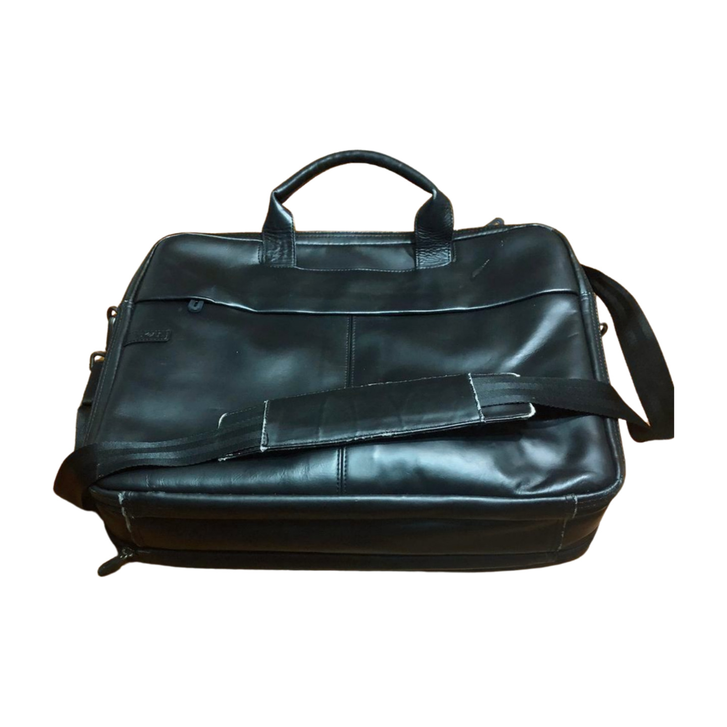Dell Leather Laptop Bag Deluxe Briefcase Messenger Bag Black Shoulder
