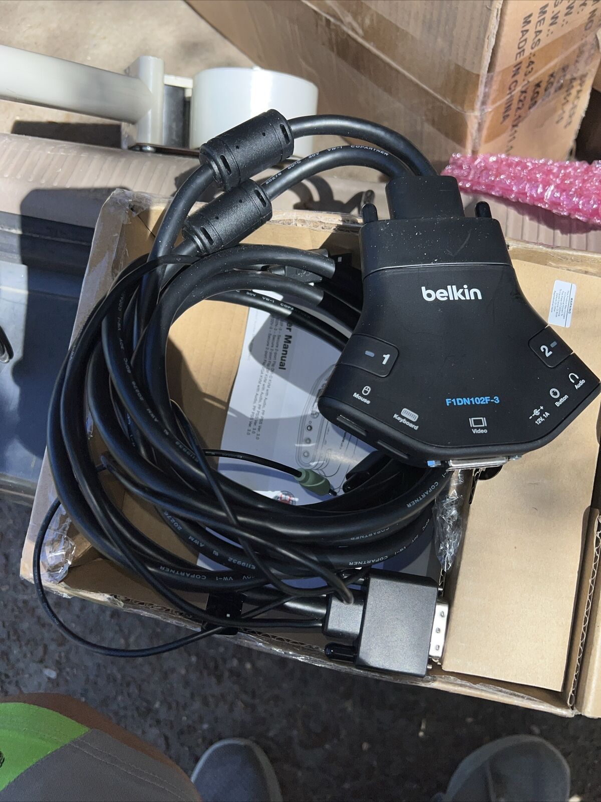 Belkin F1DN102F-3 Secure 2-port Flip DVI-D KVM