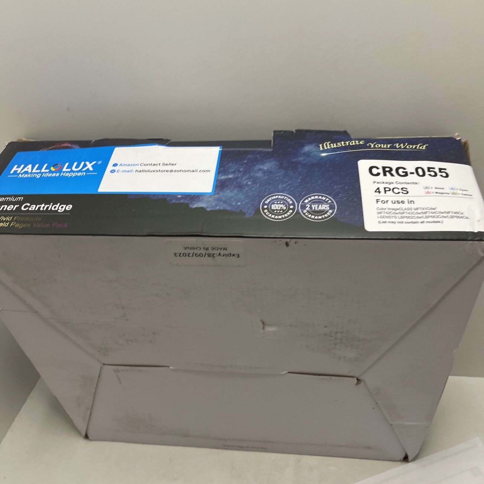 HALLOLUX Compatible Toner Cartridge Replacement CRG-055 4pcs