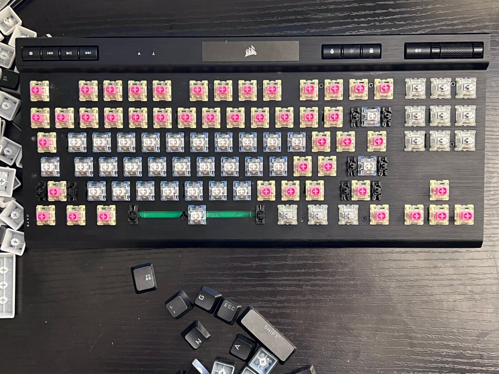 K70 Pro TKL **##MOD##** with TTC Speed Silver and Gold Pink Switch