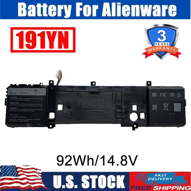 ✅ 191YN Battery For Alienware 15 R1 R2 ALW15ED-1718 1728 1828 1828T 410GJ 92Wh