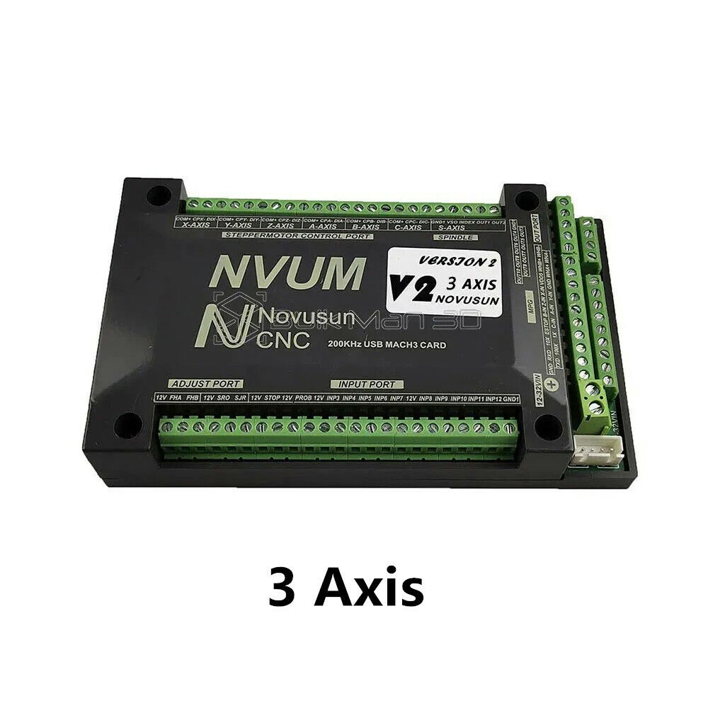 CNC USB Mach3 NVUM 3/4 Axis Novusun Controller Card+Stepper Driver+Power Supply