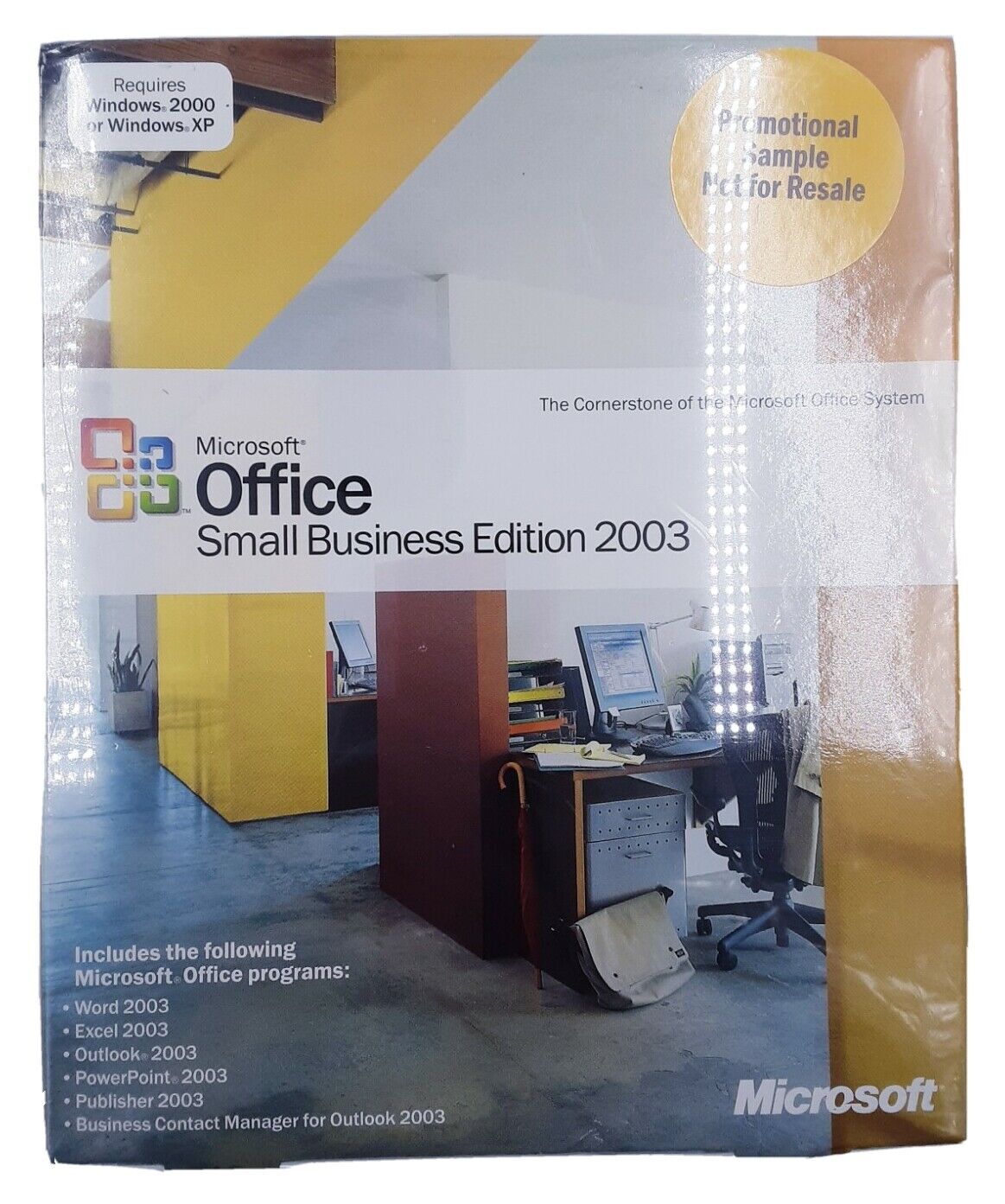 NOS Microsoft Office 2003 Small Business Edition SBE  2 PCs Full Retail Promo