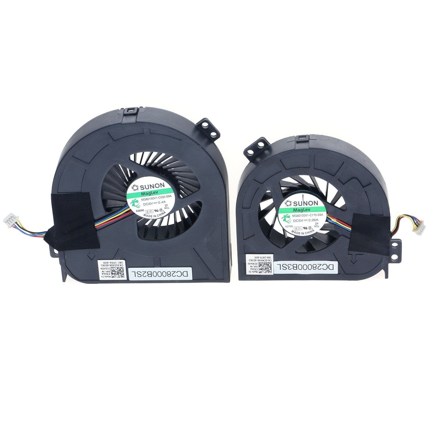 New OEM CPU+GPU Cooling Fan Left+Right For Dell Precision M4700 01G40N 0CMH49