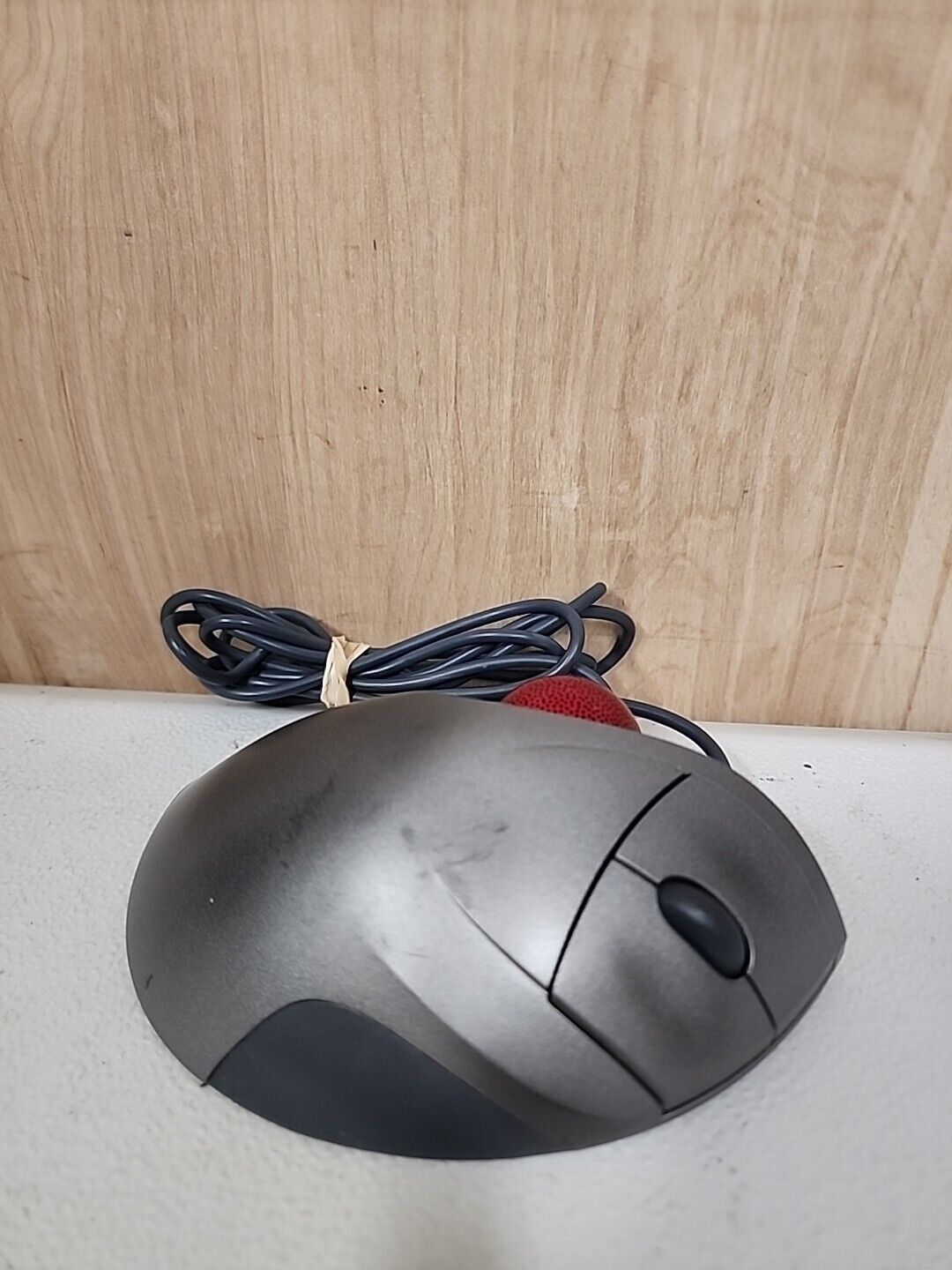 Logitech Trackman Wheel Optical Trackball Mouse Silver T-BB18 804360-1000