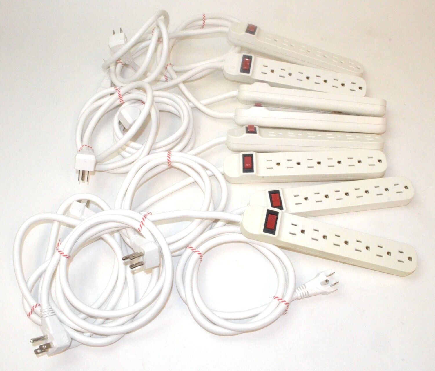 *Lot of 8* Belkin 6-Outlet Power Strips *Used* F9P609-sp05R-DP