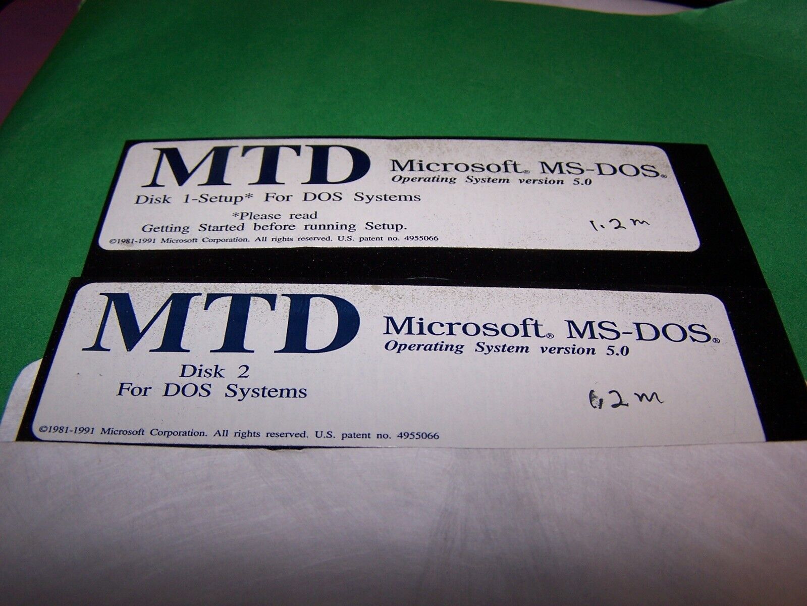 MTD Microsoft MS-DOS 5.0 on 1.2MB 5,25 Floppy Disks