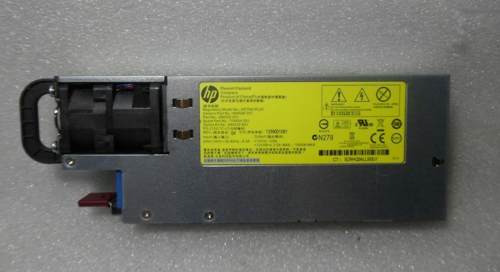 HP 684530-201 // HSTNS-PL33 Platinum Plus 1500W Power Supply