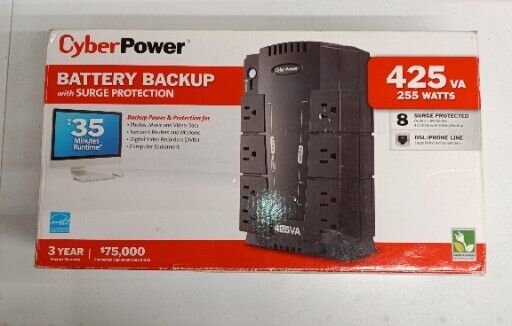 CyberPower ST425 425VA 260W 8 Outlets Compact Standby UPS System