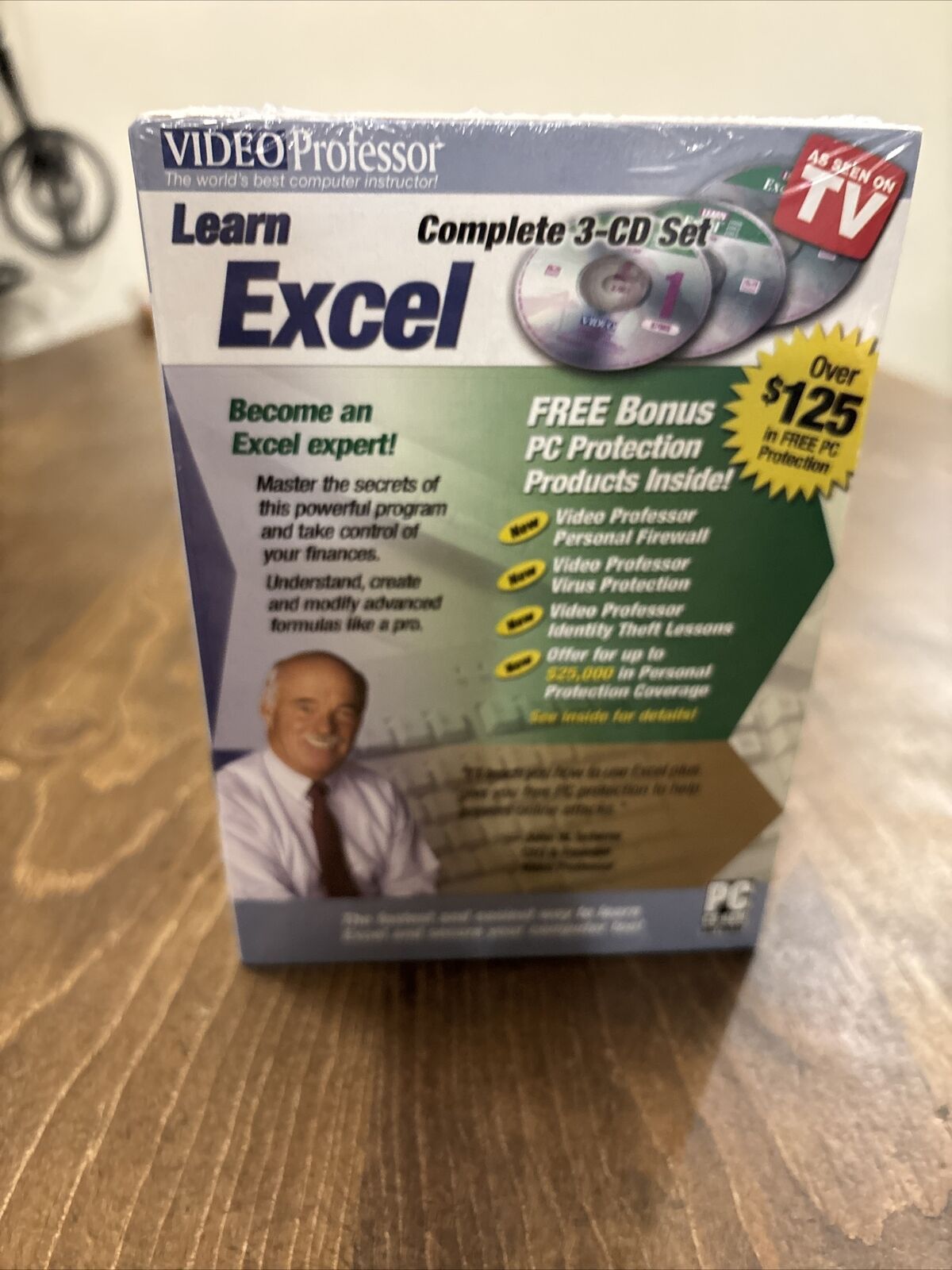 Video Professor Learn Excel 3-CD Set [PC CD-ROM] As Seen On Tv 2005 P036EX