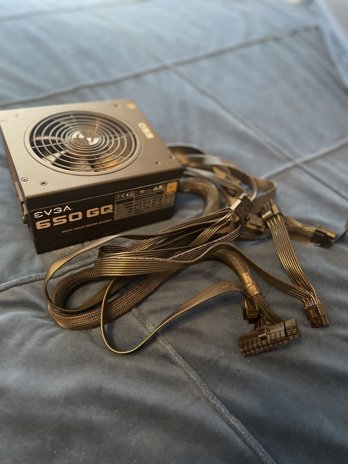 EVGA 650W Gq 80+ Gold Modular Power Supply With Original Cables