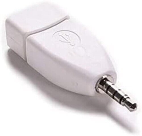 Blacell USB Female to 3.5Mm Jack Male Audio Converter Adapter (White)