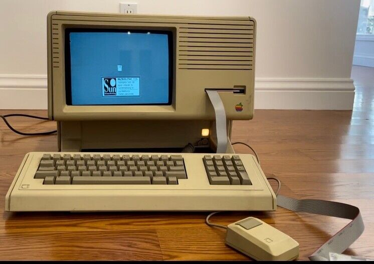 Apple Lisa 2 Computer with Keyboard Mouse and Floppy Emulator