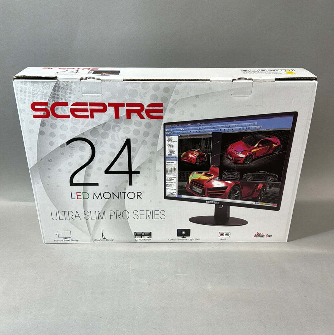 Brand New Sceptre Ultra Slim Pro Series E248W 24-Inch LED 75Hz Monitor