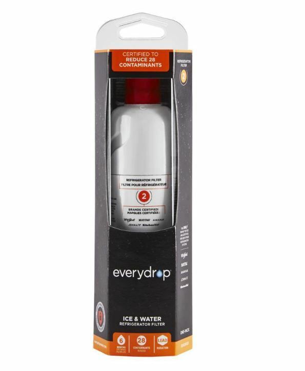 EveryDrop by Whirlpool Ice and Refrigerator Water Filter 2 EDR2RXD1 New