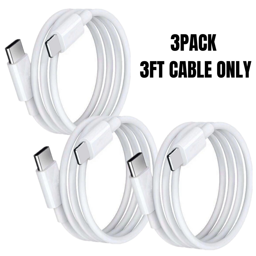 3/6X 6Ft PD Fast Charger USB-C to iPhone Cable For Apple 12 11 8 6 XR Data Cord