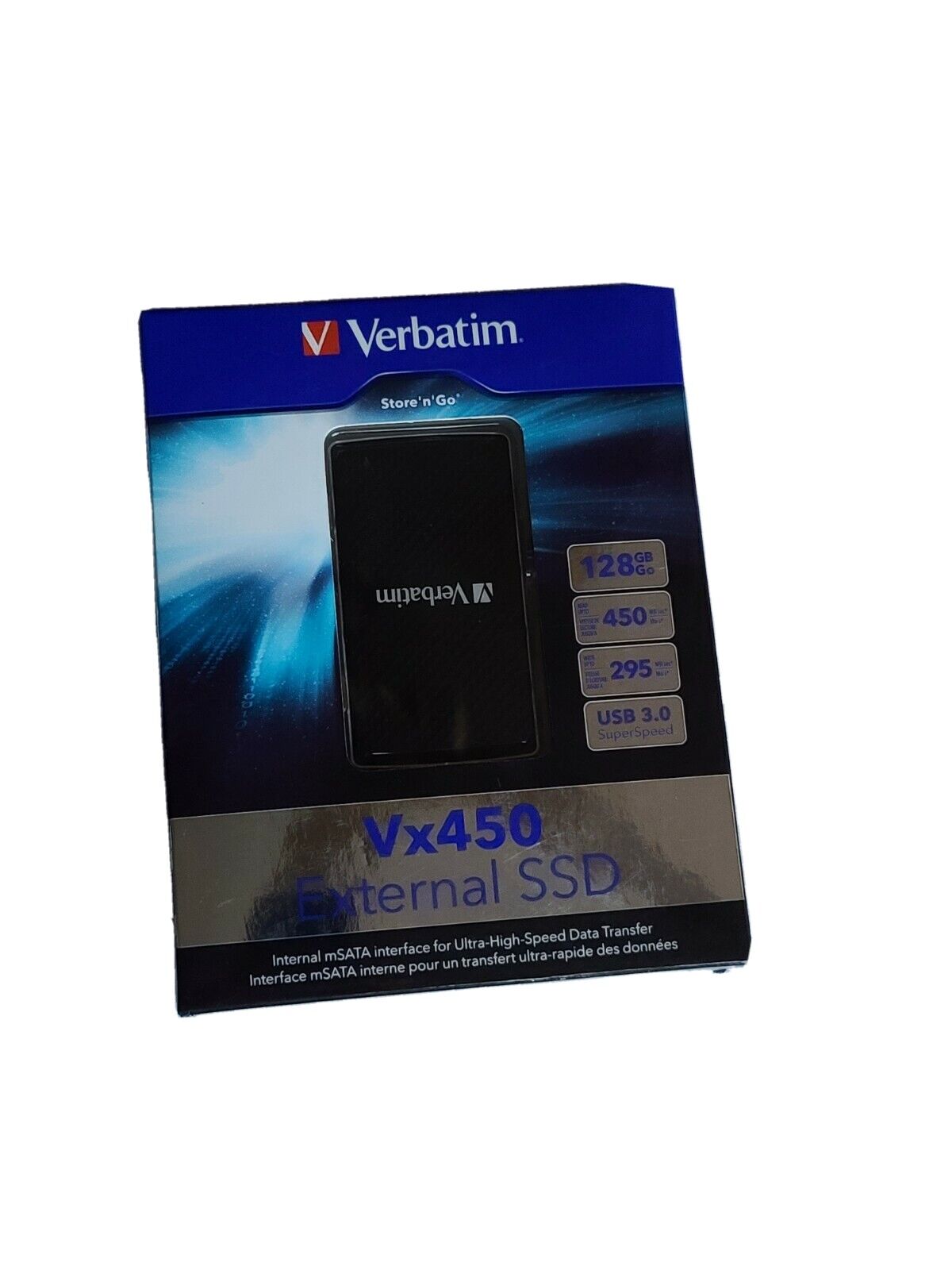 Verbatim Store'n Go 128GB Go USB 3.0  Vx450 External SSD 