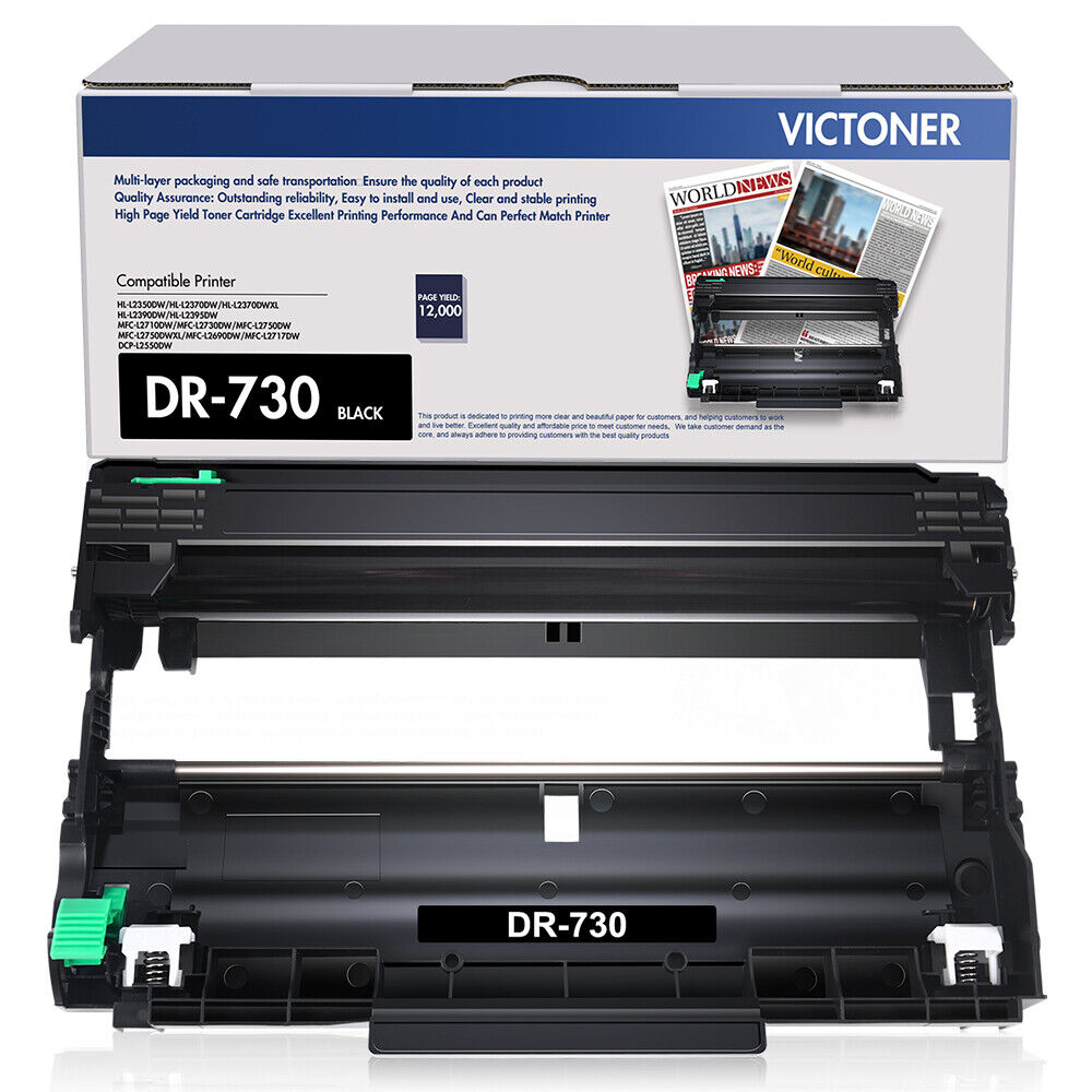Black DR370 High Drum Unit Replacement for Brother MFC-L2750DW L2730D Printer
