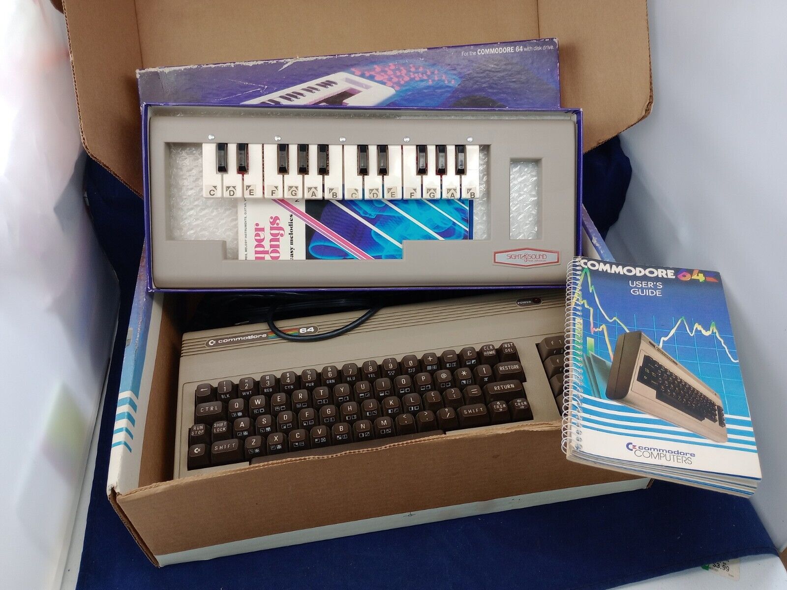 Commodore 64 Computer And Musical Keyboard Sold As Parts Not Able To Test 