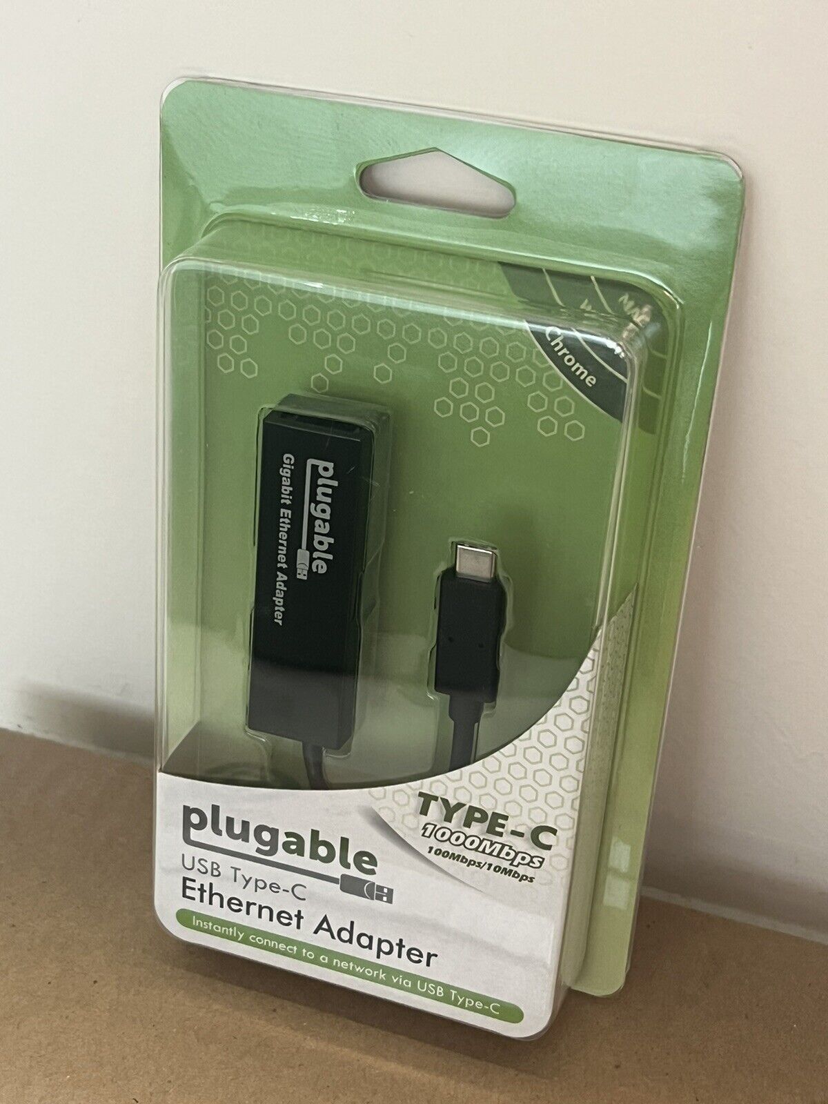 *NEW IN BOX * - Plugable USB C Eth. Adapter, Fast & Reliable Gigabit Connection