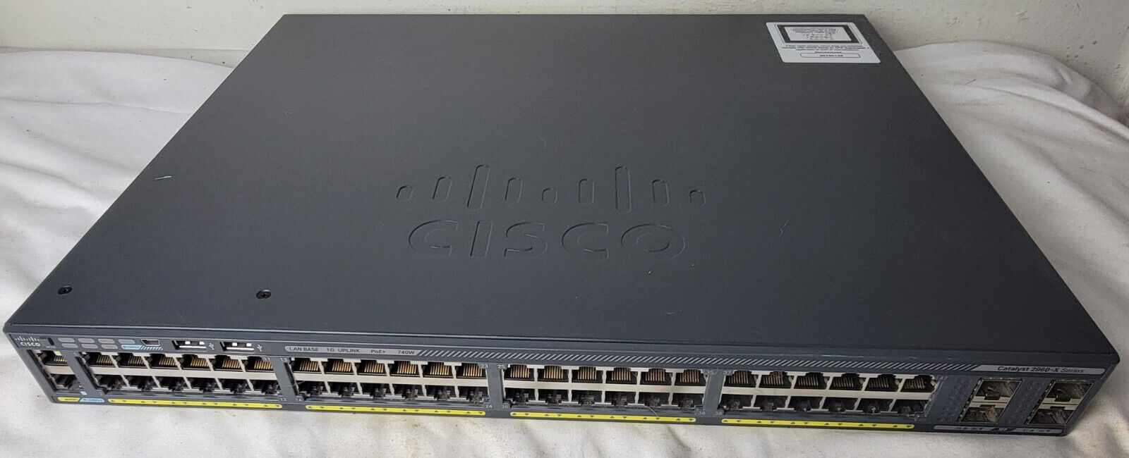 Cisco Catalyst WS-C2960X-48FPS-L Cisco 2960-X 48 GigE PoE 740W LAN w/ C2960X-Stk