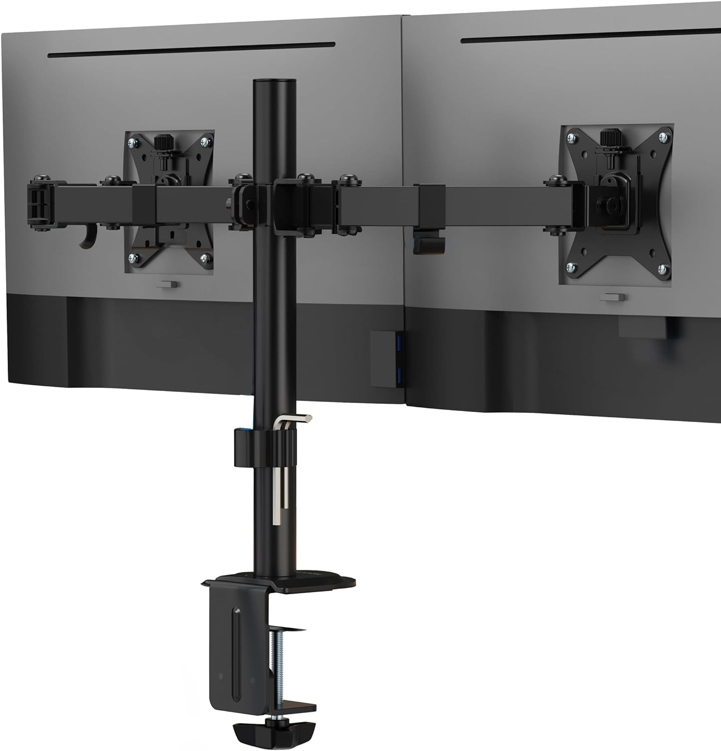 Mount-It Dual Monitor Mount, Dual Monitor Arm for 2 Screens, Dual Monitor Desk 