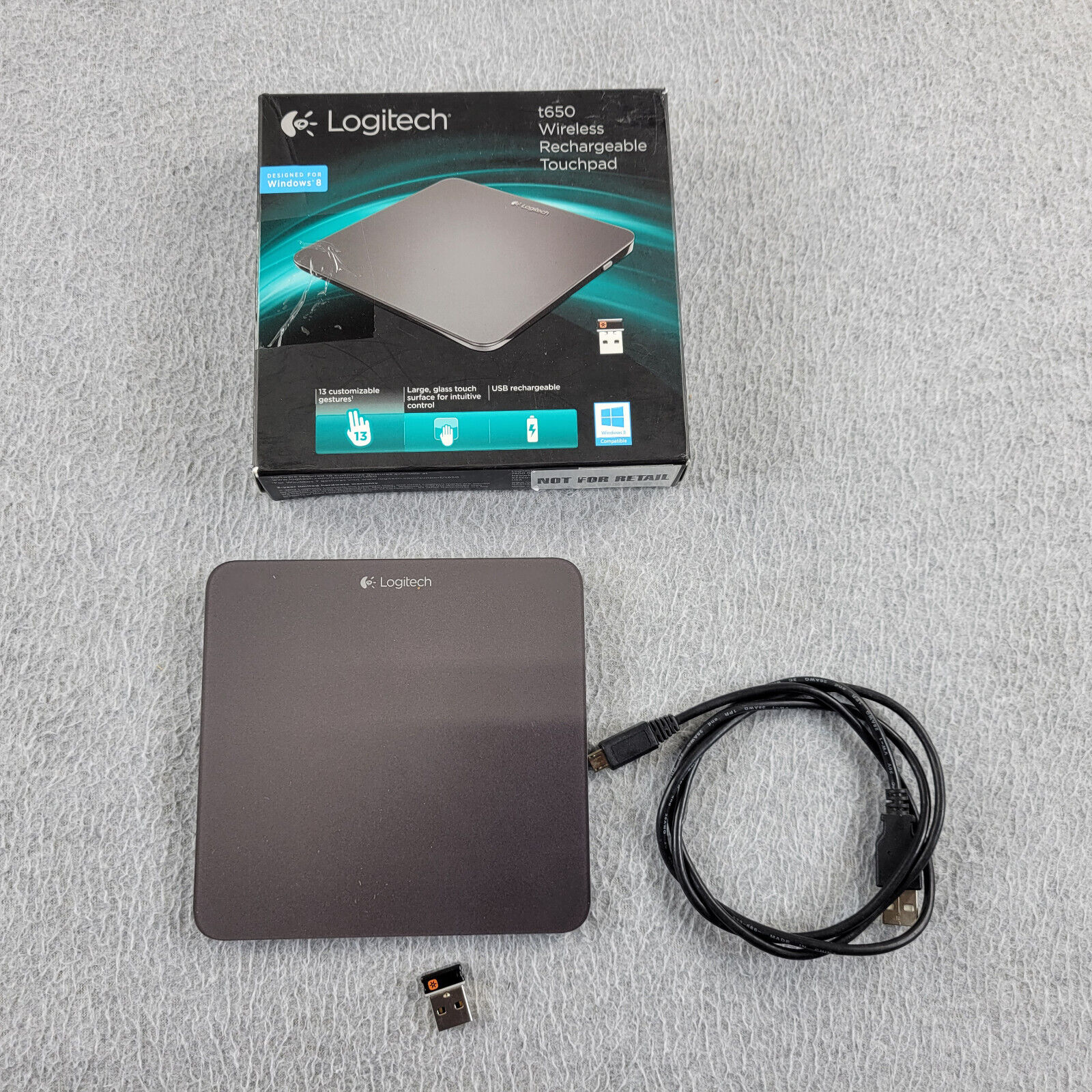Logitech Wireless Rechargeable Touchpad T650 Unifying Receiver Tested MultiTouch