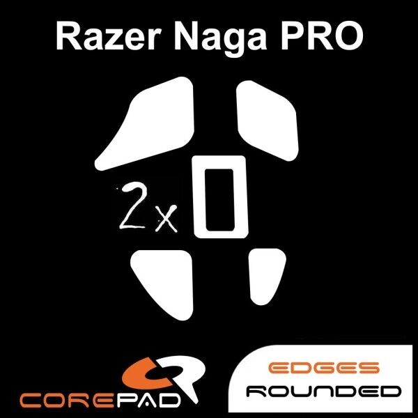 Corepad Skatez Razer Naga Pro Replacement Mouse Feet Mouse Glider Hyperglides Teflon