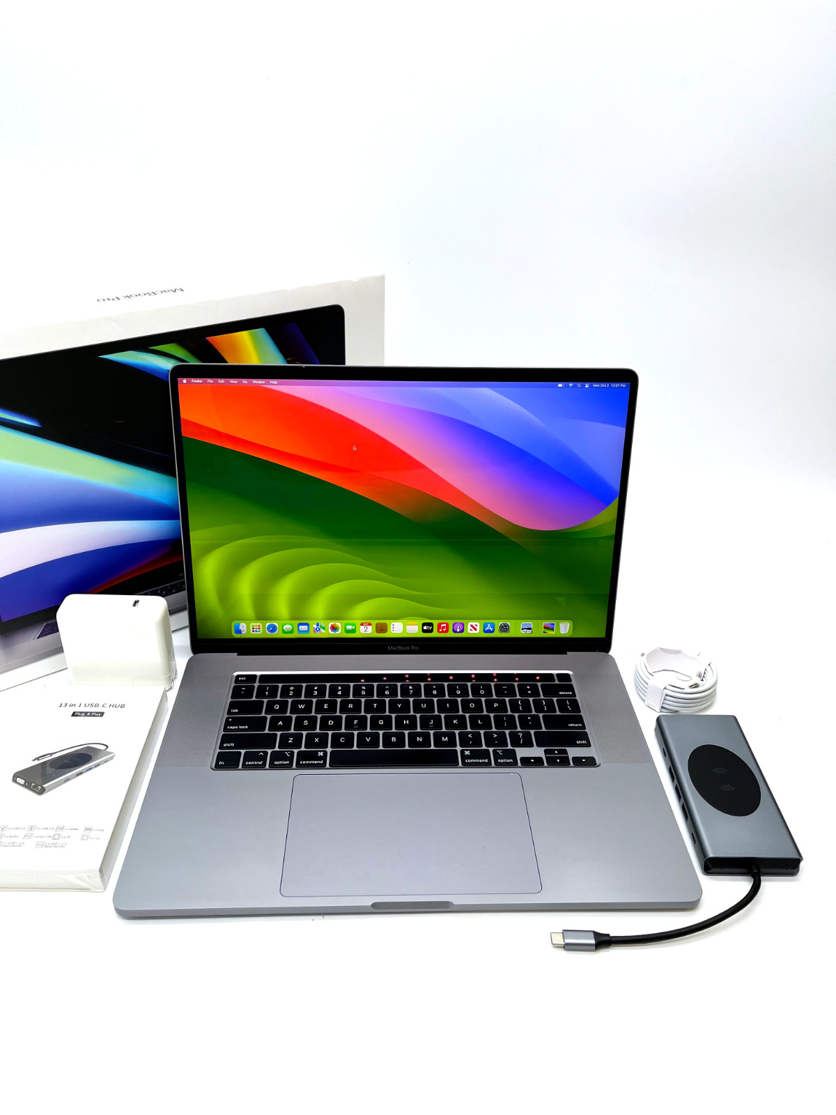 SONOMA Apple MacBook Pro 16 inch 2.4GHz 8 Core i9 64GB 1TB SSD 2020/2021 5600M