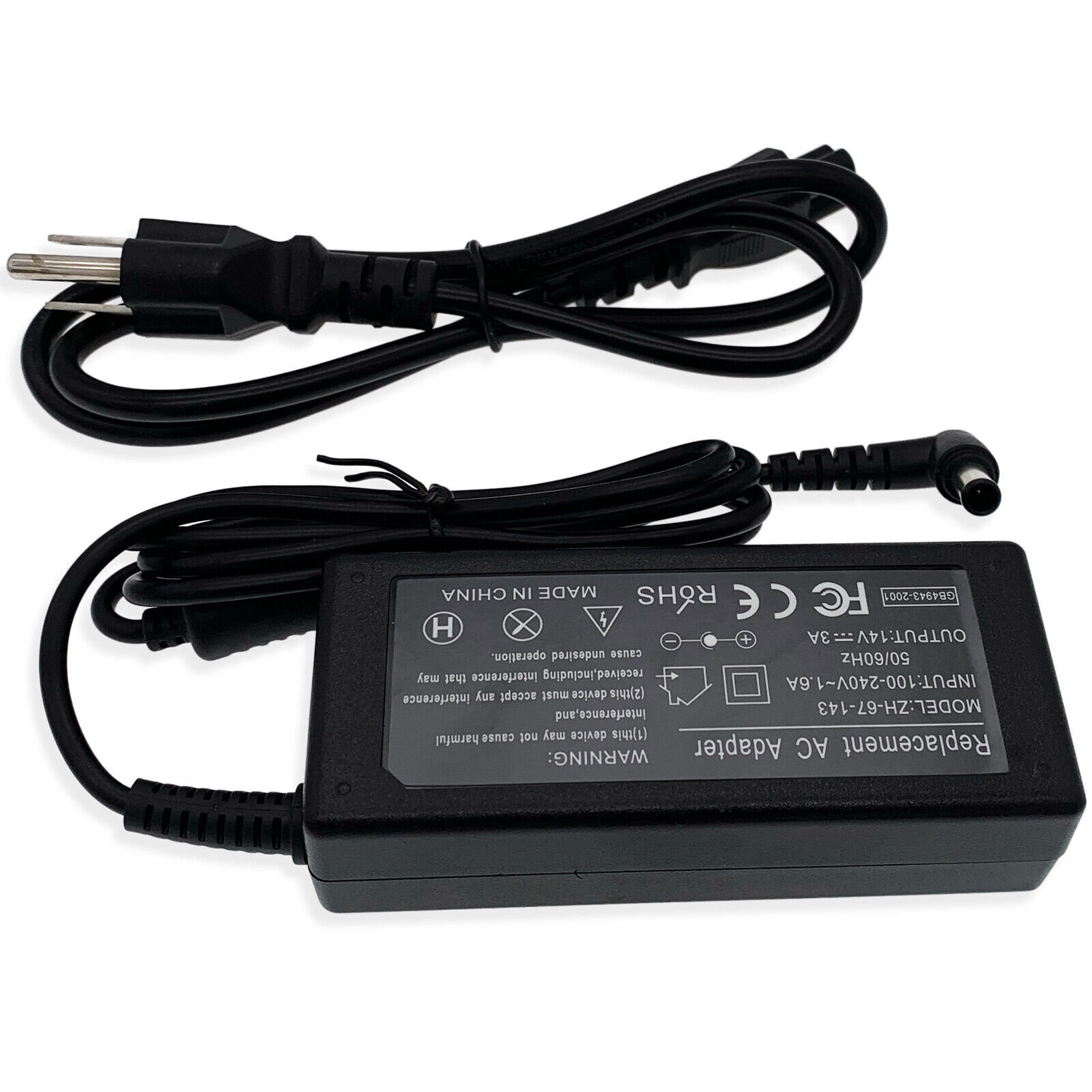 AC Adapter For Samsung C27F391FH C27F391FHN LC27F391FHNXZA Monitor Power Supply