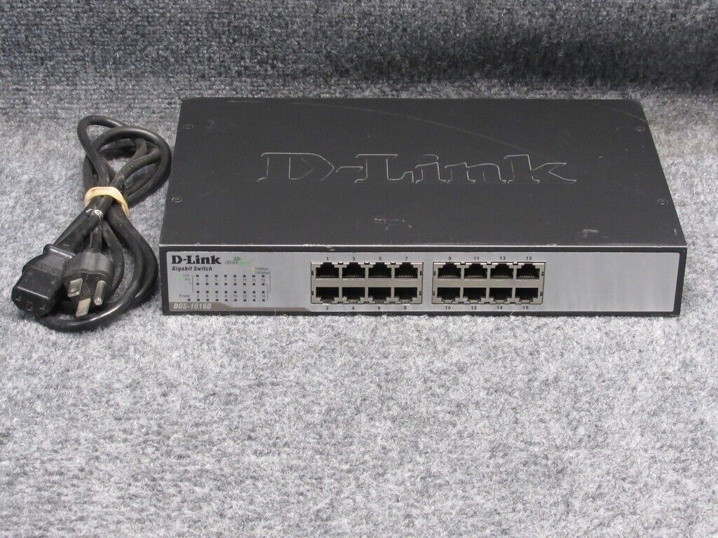 D-Link DGS-1016D 16-Port Managed External Gigabit Ethernet Network Switch