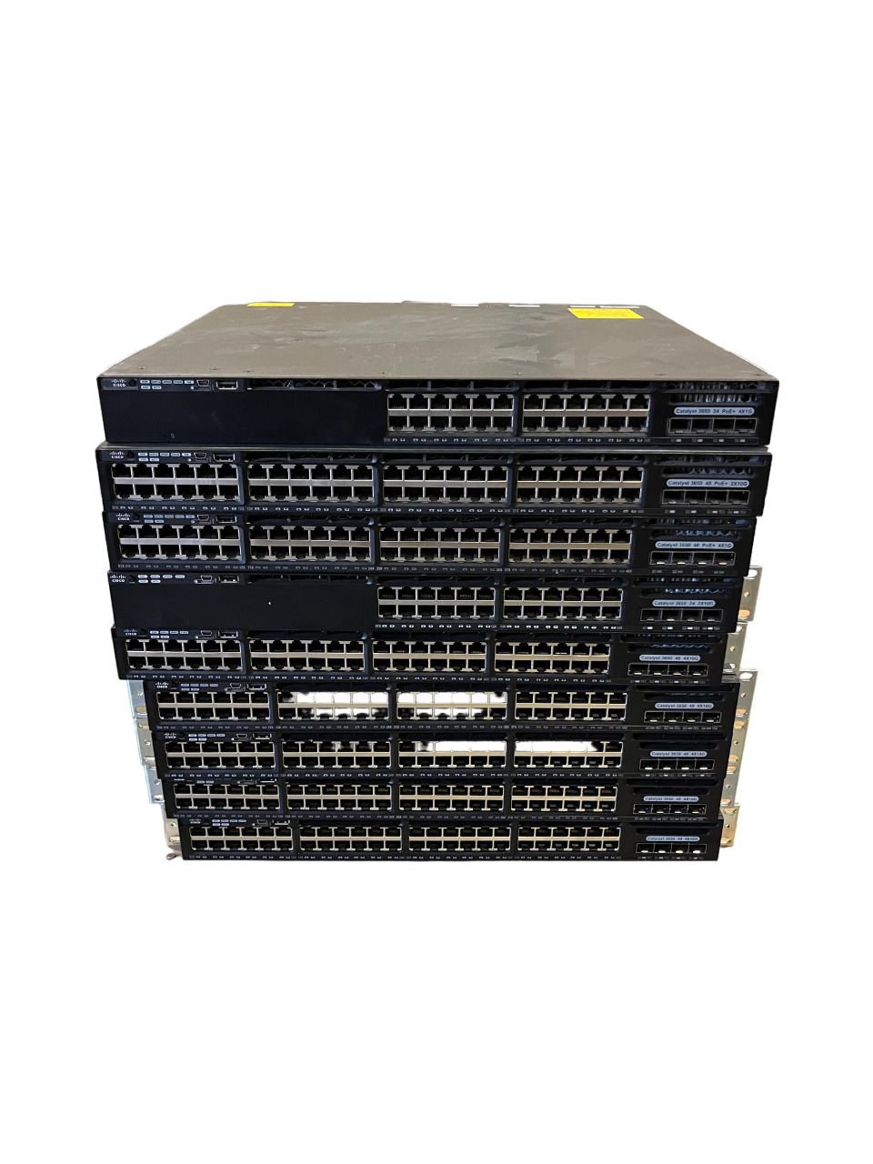 9x Cisco Catalyst 3650 Series 24 & 48 Port Ethernet Switches Lot of 9