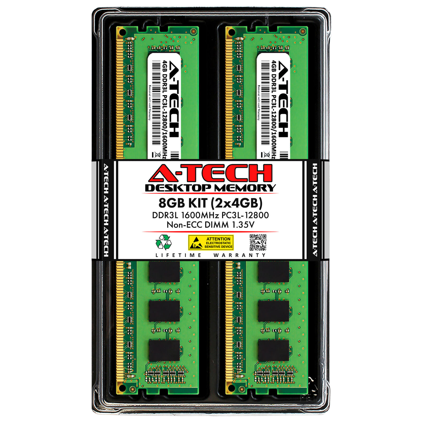 8GB 2x 4GB DDR3-1600 Crucial Ballistix BLS2K4G3D1609ES2LX0 Equivalent Memory RAM