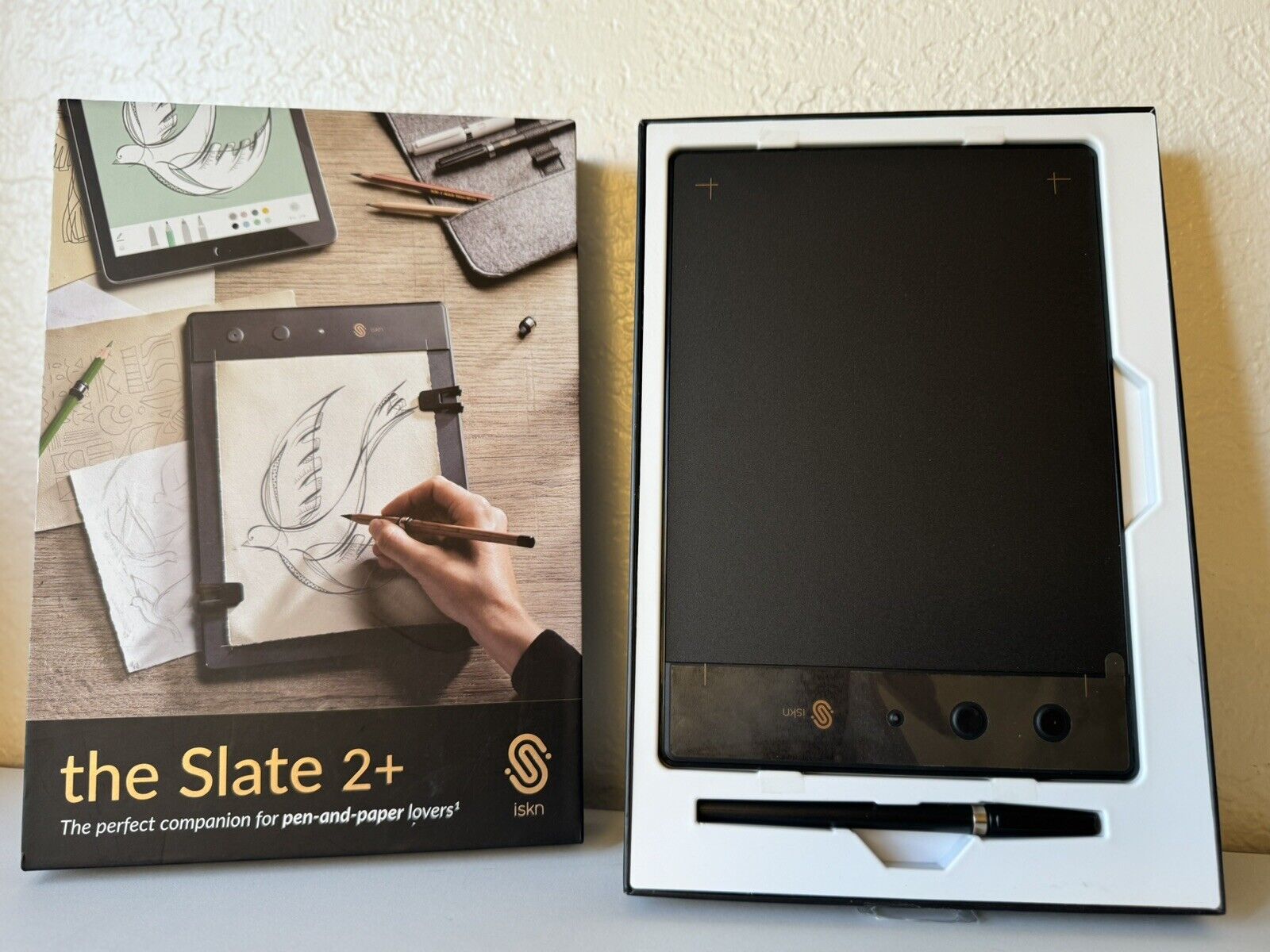 ISKN The Slate 2+ Pencil & Paper Graphic Bluetooth Digital Tablet SLATE2PLUS