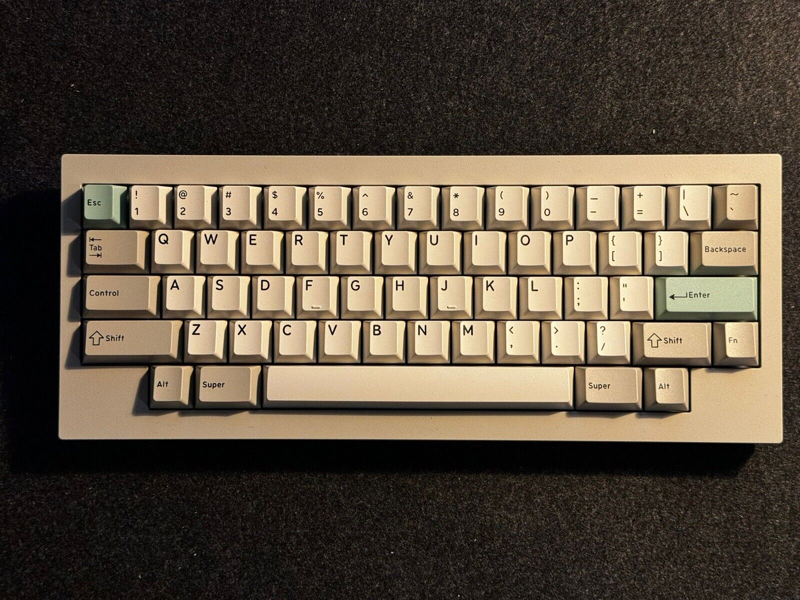 Keychron Q60 QMK Custom Mechanical Keyboard with Panda Switch, Drop 9009 Keycaps