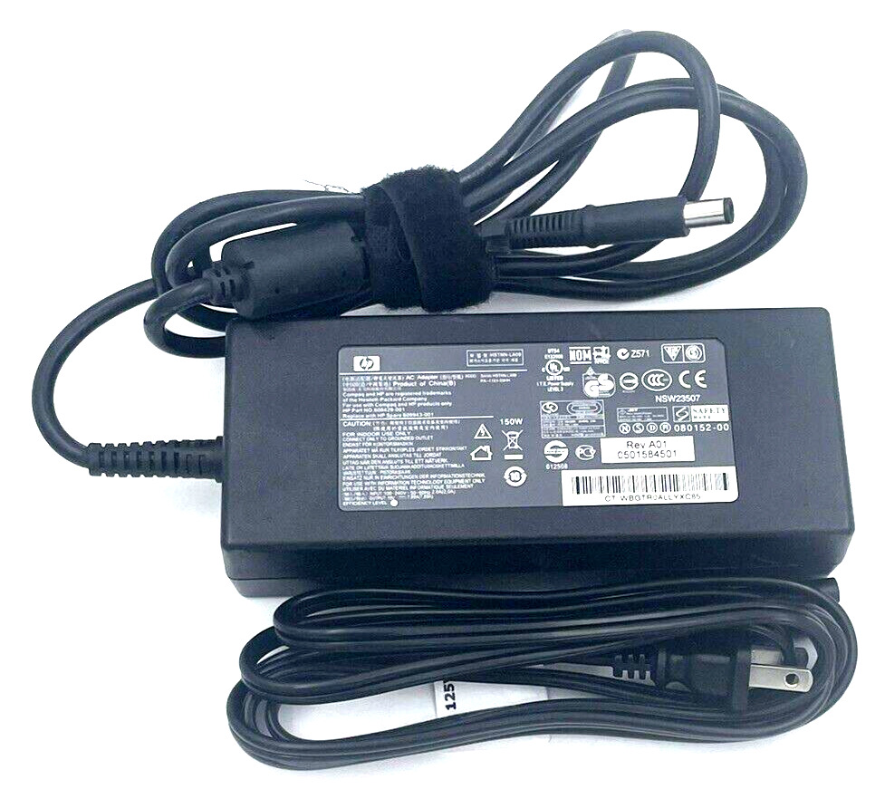 Genuine HP TouchSmart 520-1030 520-1031 150W 7.4mm Tip AC Adapter Power Charger