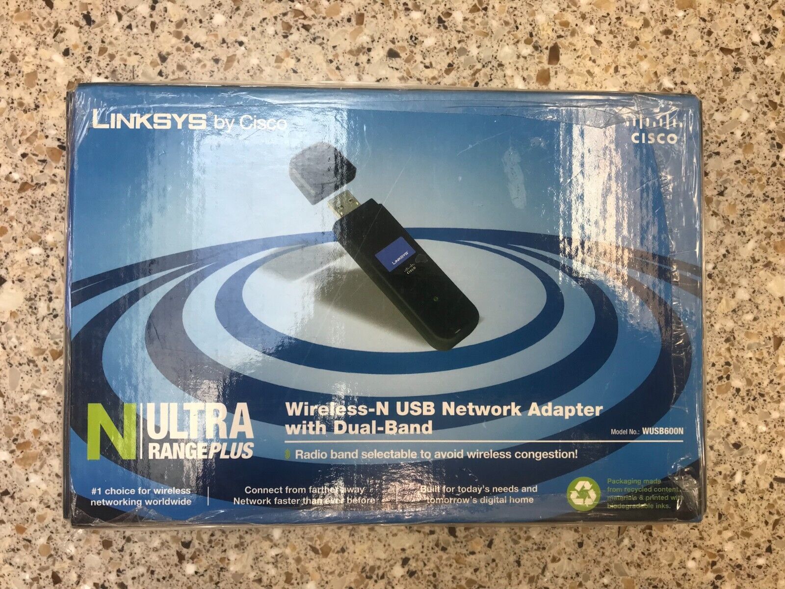 LINKSYS WUSB600N Wireless-N USB Network Adapter with Dual-Band