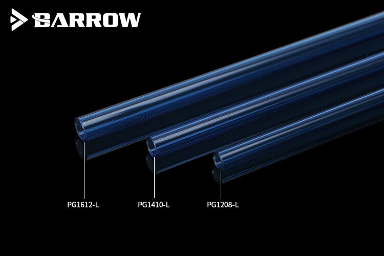 4 Pack Barrow PETG Tubing 12mm OD / 14mm OD / 16mm OD Hard Tubings 500mm